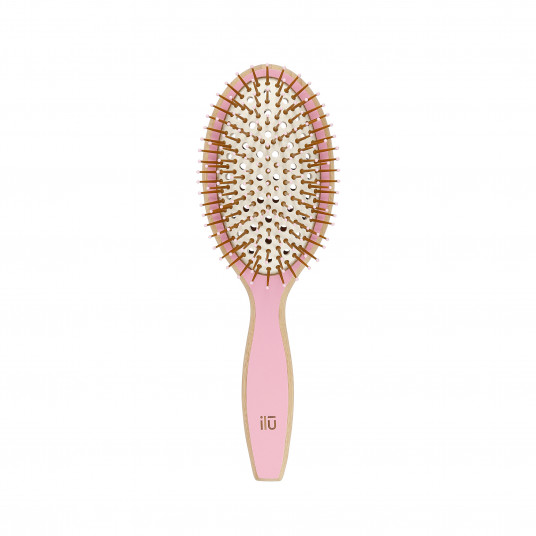 ilū BambooM! Bamboo Hairbrush - Pink Flamingo