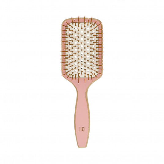 ilū BambooM! Bamboo Hairbrush - Sweet Tangerine