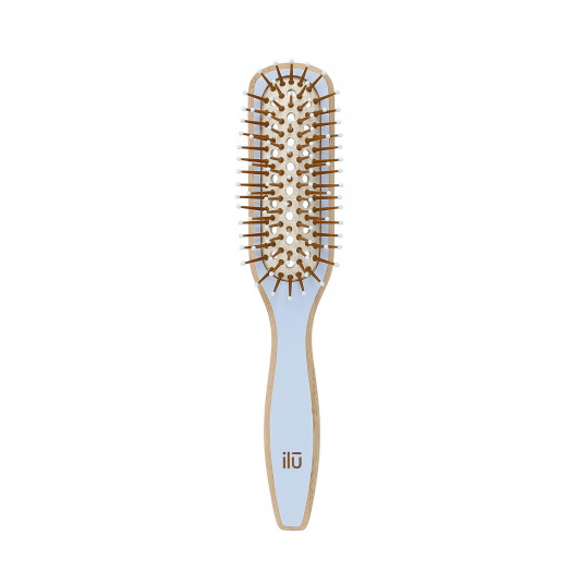 ilū BambooM! Bamboo Hairbrush - True Blue