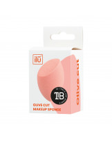 ilū Olive Cut Makeup Sponge, Orange