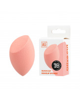 ilū Olive Cut Makeup Sponge, Orange