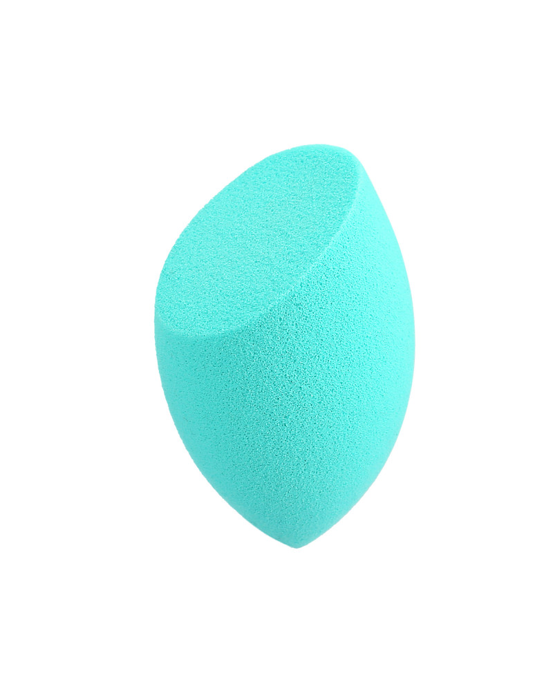 ilū Olive Cut Makeup Sponge, Turquoise