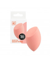 ilū Olive Cut Makeup Sponge, Orange