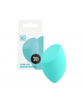 ilū Olive Cut Makeup Sponge, Turquoise