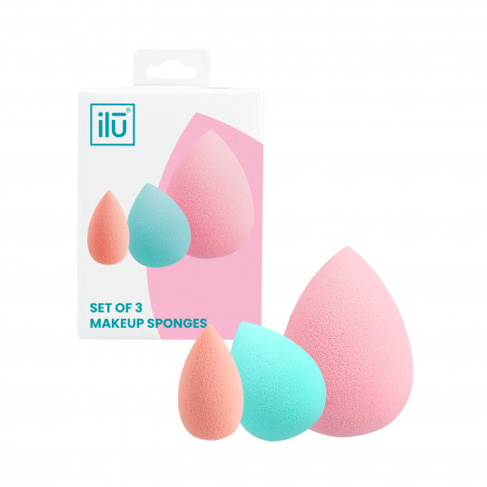 ilū Makeup Sponges, Set of 3