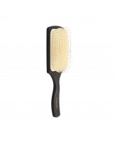 Kashōki Smooth White Detangler Paddle Haarbürste Mit Weißen Wildschweinborsten 