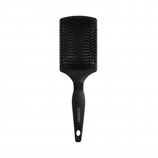 LUSSONI Care&Style Paddle Haarbürste Mit Natürlichen Wildschweinborsten 