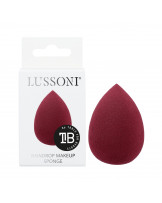 LUSSONI Raindrop Makeup Sponge, Burgundy