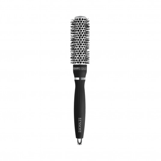 LUSSONI Hot Volume Styling Brush with Waved Bristles, Ø 25 mm