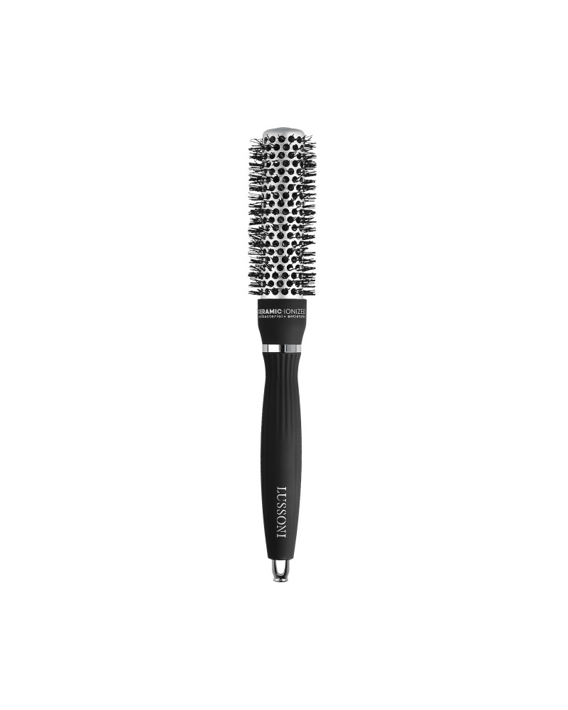 LUSSONI Hot Volume Styling Brush with Waved Bristles, Ø 25 mm