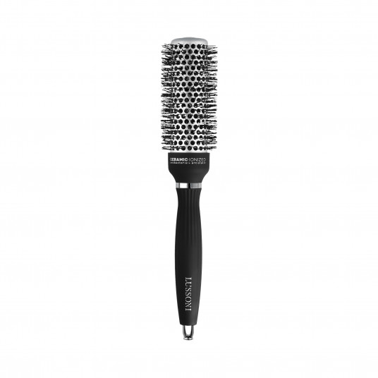 LUSSONI Hot Volume Styling Brush with Waved Bristles, Ø 33 mm