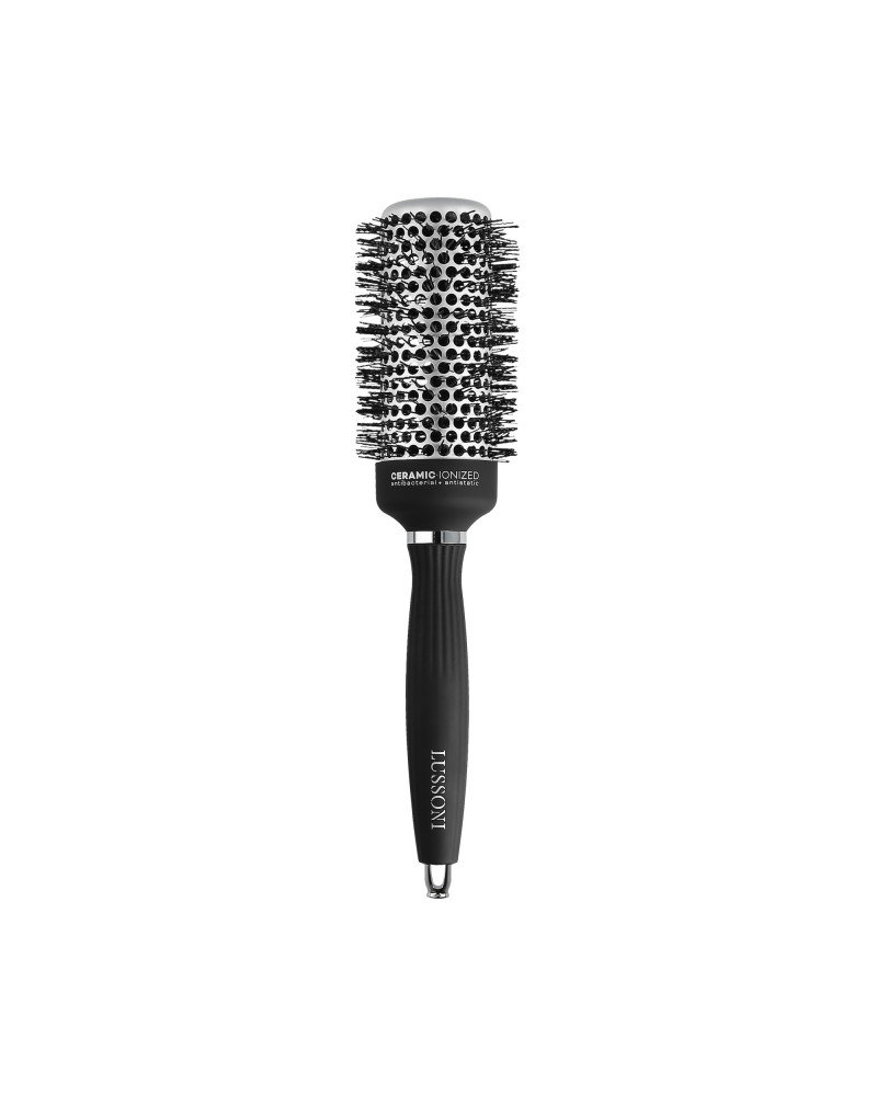 LUSSONI Hot Volume Styling Brush with Waved Bristles, Ø 43 mm