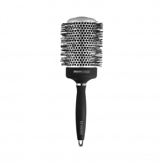 LUSSONI Hot Volume Styling Brush with Waved Bristles, Ø 65 mm