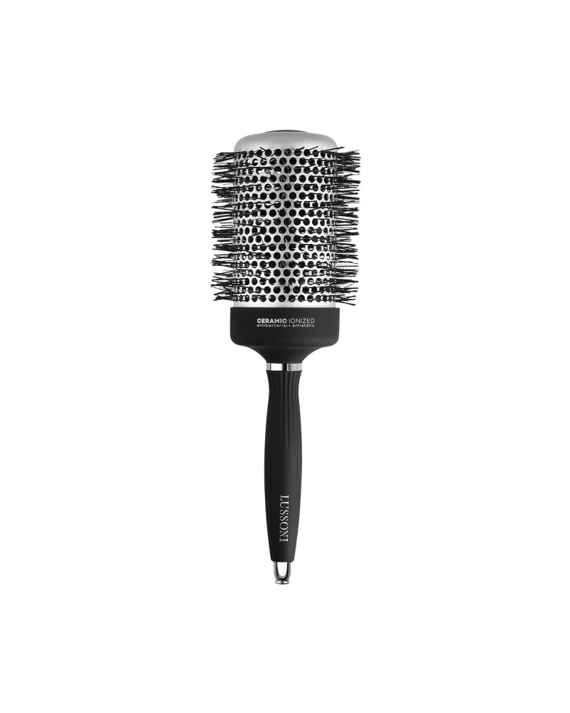 LUSSONI Hot Volume Styling Brush with Waved Bristles, Ø 65 mm