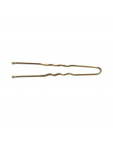 LUSSONI Wavy Hair Pins, 4,5 cm, Gold, 300 pcs.