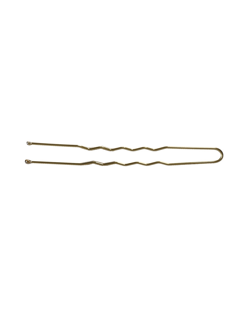 LUSSONI Wavy Hair Pins, 6,5 cm, Gold, 300 pcs.