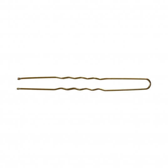 LUSSONI Wavy Hair Pins, 7,5 cm, Gold, 300 pcs.