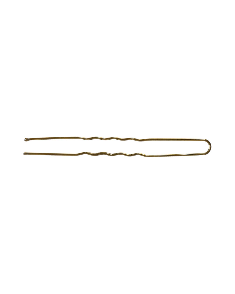 LUSSONI Wavy Hair Pins, 7,5 cm, Gold, 300 pcs.