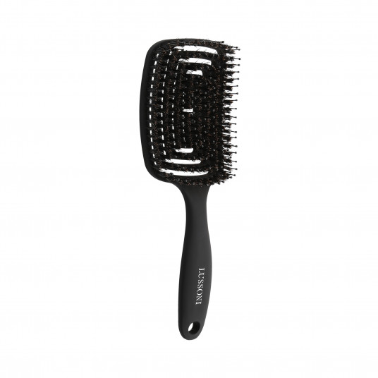 LUSSONI Labyrinth Large Flexible Hair Brush with Natural Boar Bristles