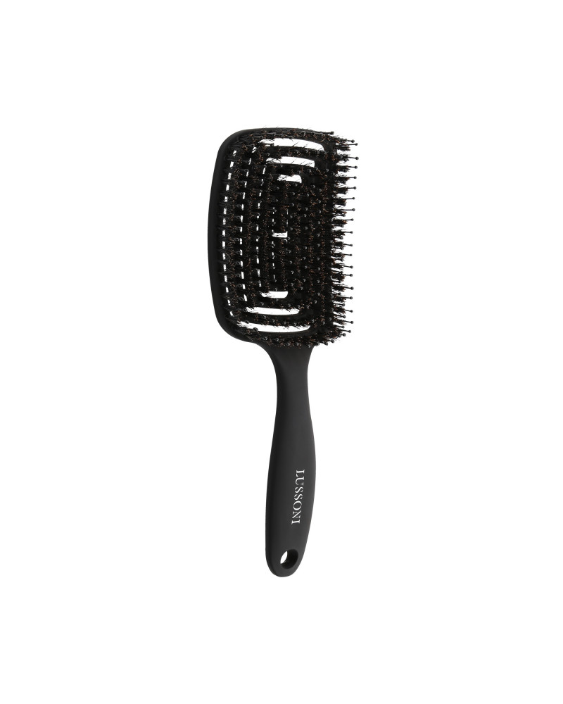 LUSSONI Labyrinth Large Flexible Hair Brush with Natural Boar Bristles