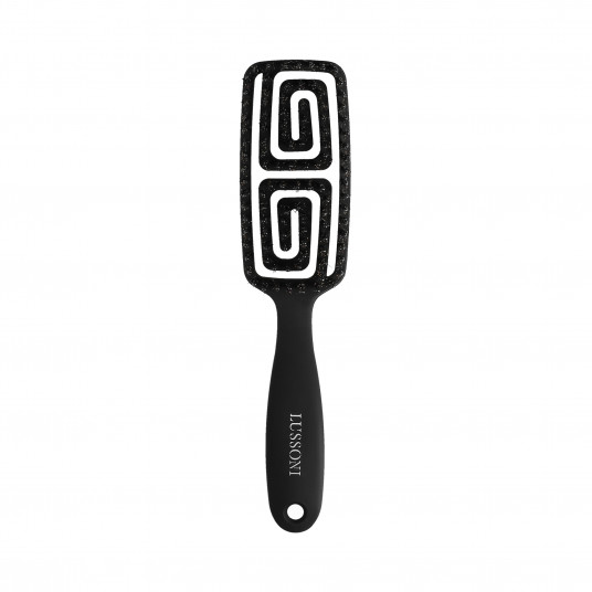 LUSSONI Labyrinth Flexible Haarbürste Mit Natürlichen Wildschweinborsten