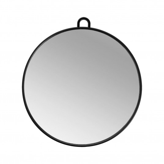 LUSSONI Black Round Mirror, Ø 29 cm