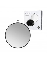 LUSSONI Black Round Mirror, Ø 29 cm