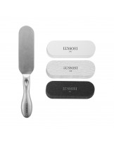 LUSSONI Pedicure Set of Stainless Steel Core with 15 Disposable Strips