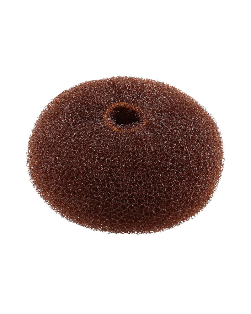 LUSSONI Hair Bun Ring, Brown, Ø 110 mm