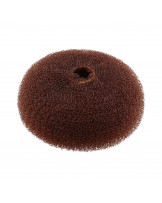 LUSSONI Hair Bun Ring, Brown, Ø 90 mm