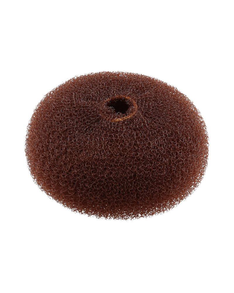 LUSSONI Hair Bun Ring, Brown, Ø 90 mm