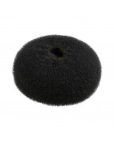 LUSSONI Hair Bun Ring, Black, Ø 110 mm