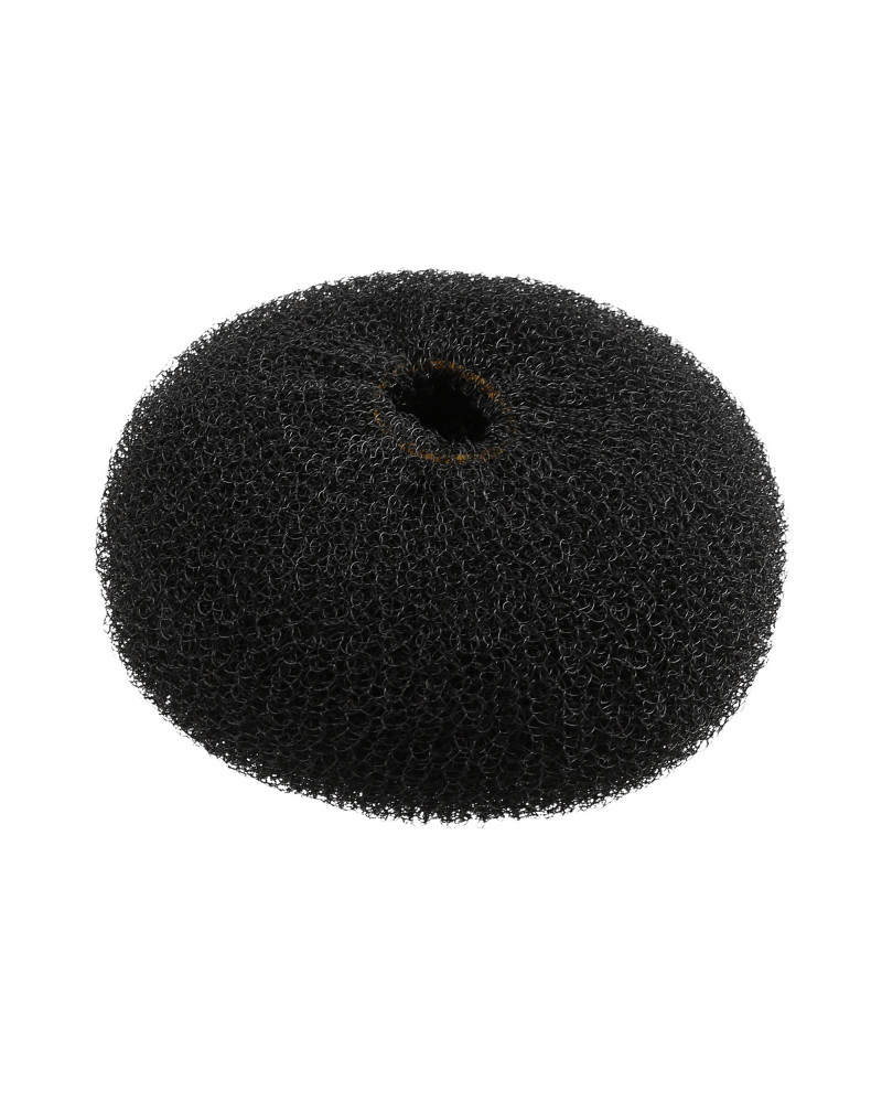 LUSSONI Hair Bun Ring, Black, Ø 110 mm