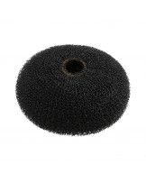 LUSSONI Hair Bun Ring, Black, Ø 90 mm