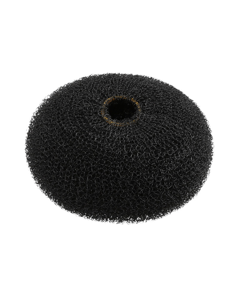 LUSSONI Schwarz Haarknotenring, Ø 90 mm