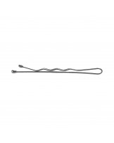 LUSSONI Waved Hair Grips, 4 cm, Silver, 250 pcs. 