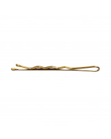 LUSSONI Waved Hair Grips, 4 cm, Gold, 250 pcs. 