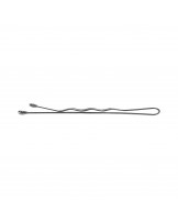 LUSSONI Waved Hair Grips, 6 cm, Silver, 250 pcs. 