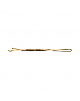 LUSSONI Waved Hair Grips, 6 cm, Gold, 250 pcs. 