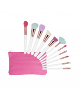 MIMO 11 stck Makeup Pinsel-Set mit Etui, Mehrfarbig