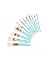MIMO 12 stck Makeup Pinsel-Set mit Etui, Turkis