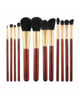 MIMO Set Mit 12 Make-up-Pinsel, braun