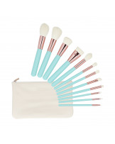 MIMO 12 stck Makeup Pinsel-Set mit Etui, Turkis