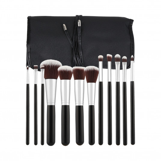 MIMO 12 Pcs Makeup Brush Set, Black