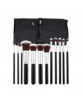 MIMO 12 Pcs Makeup Brush Set, Black