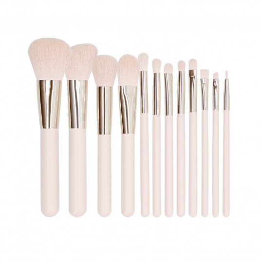 MIMO 12 Teilig Makeup Pinseln Set, Rosa 