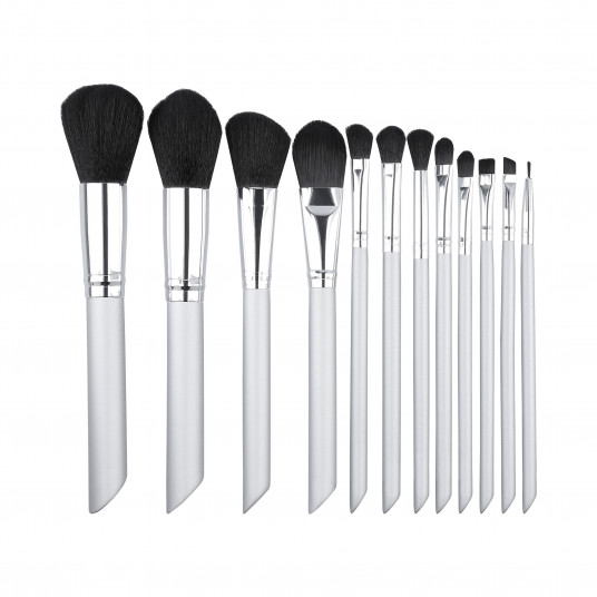 MIMO Set Mit 12 Make-up-Pinsel, Silber