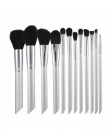 MIMO set of 12 make-up brushes, Silver