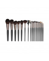 MIMO 18 stck Makeup Pinsel-Set, Schwarz