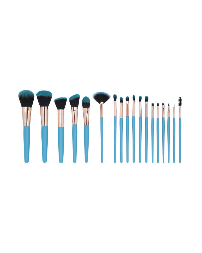 MIMO 18 stck Makeup Pinsel-Set, Blau